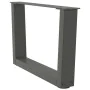 Patas para mesa comedor forma V 2 uds antracita 50x(30-31,3) cm de , Patas para mesas - Ref: Foro24-4012610, Precio: 59,60 €,...