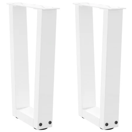 Patas para mesa de comedor en forma de V 2 uds blanco acero von , Tischbeine - Ref: Foro24-4012625, Preis: 59,60 €, Rabatt: %