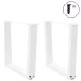Patas para mesa de comedor forma V 2 uds blanco 60x(42-43,3) cm by , Table legs - Ref: Foro24-4012633, Price: 70,37 €, Discou...