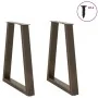 Patas para mesa de comedor en forma de V 2 uds acero natural by , Table legs - Ref: Foro24-4012563, Price: 88,14 €, Discount: %