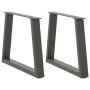 Patas para mesa de comedor en forma de V 2 uds antracita acero de , Patas para mesas - Ref: Foro24-4012554, Precio: 70,40 €, ...
