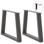 Patas para mesa de comedor en forma de V 2 uds antracita acero de , Patas para mesas - Ref: Foro24-4012554, Precio: 70,40 €, ...