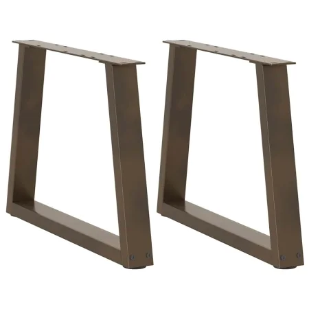Patas para mesa de comedor forma V 2 uds negro 70x(42-43,3) cm by , Table legs - Ref: Foro24-4012556, Price: 68,82 €, Discoun...