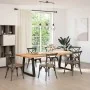 Patas para mesa de comedor forma V 2 uds negro 70x(72-73,3) cm by , Table legs - Ref: Foro24-4012568, Price: 85,52 €, Discoun...