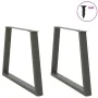 Patas para mesa comedor forma V 2uds antracita 100x(72-73,3) cm de , Patas para mesas - Ref: Foro24-4012582, Precio: 109,92 €...