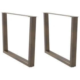 Patas para mesa de comedor en forma de V 2 uds acero natural by , Table legs - Ref: Foro24-4012659, Price: 109,61 €, Discount: %