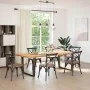 Patas para mesa de comedor en forma de V 2 uds acero natural by , Table legs - Ref: Foro24-4012659, Price: 109,61 €, Discount: %