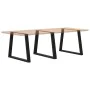 Patas mesa comedor forma V 3uds acero negro 100x(72-73,3) cm by , Table legs - Ref: Foro24-4012596, Price: 159,55 €, Discount: %