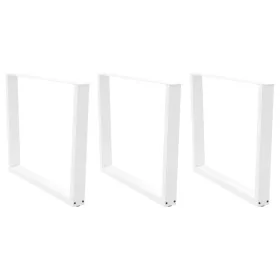 Patas mesa comedor forma V 3uds acero blanco 100x(72-73,3)cm by , Table legs - Ref: Foro24-4012673, Price: 159,85 €, Discount: %