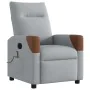 Sillón reclinable de masaje de tela gris claro by , Armchairs - Ref: Foro24-4104817, Price: 201,51 €, Discount: %