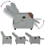Sillón reclinable de masaje de tela gris claro by , Armchairs - Ref: Foro24-4104817, Price: 201,51 €, Discount: %