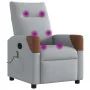 Sillón reclinable de masaje de tela gris claro by , Armchairs - Ref: Foro24-4104817, Price: 201,51 €, Discount: %