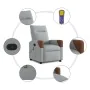 Sillón reclinable de masaje de tela gris claro by , Armchairs - Ref: Foro24-4104817, Price: 201,51 €, Discount: %