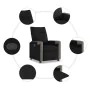 Sillón reclinable de tela negro by , Armchairs - Ref: Foro24-4104841, Price: 185,74 €, Discount: %