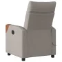 Sillón de masaje reclinable de tela gris taupé by , Armchairs - Ref: Foro24-4104822, Price: 213,18 €, Discount: %