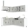 Mueble cocina Kalmar gris hormigón 11 pzas madera contrachapada von , Küchenschränke - Ref: Foro24-3314885, Preis: 674,09 €, ...