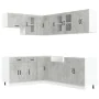 Mueble cocina Kalmar gris hormigón 11 pzas madera contrachapada von , Küchenschränke - Ref: Foro24-3314885, Preis: 674,09 €, ...