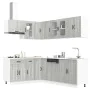 Mueble cocina Kalmar sonoma gris 11 pzas madera contrachapada de , Armarios de cocina - Ref: Foro24-3314887, Precio: 721,41 €...