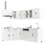 Mueble cocina Lucca blanco brillo 11 pzas madera contrachapada de , Armarios de cocina - Ref: Foro24-3314893, Precio: 787,24 ...