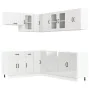 Mueble cocina Lucca blanco brillo 11 pzas madera contrachapada de , Armarios de cocina - Ref: Foro24-3314893, Precio: 787,24 ...