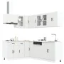 Mueble de cocina Lucca blanco 11 piezas madera contrachapada de , Armarios de cocina - Ref: Foro24-3314891, Precio: 699,49 €,...