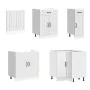 Mueble de cocina Lucca blanco 11 piezas madera contrachapada de , Armarios de cocina - Ref: Foro24-3314891, Precio: 699,49 €,...
