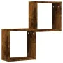 Estantes cubo de pared 2 unidades roble ahumado 30x15x30 cm de , Estantes y estanterías - Ref: Foro24-815879, Precio: 23,56 €...