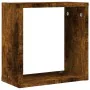 Estantes cubo de pared 2 unidades roble ahumado 30x15x30 cm de , Estantes y estanterías - Ref: Foro24-815879, Precio: 23,56 €...