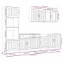 Mueble cocina Kalmar blanco de alto brillo 7 pzas von , Küchenschränke - Ref: Foro24-3314743, Preis: 685,24 €, Rabatt: %