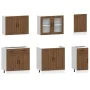 Mueble cocina Kalmar roble marrón 7 pzas madera contrachapada von , Küchenschränke - Ref: Foro24-3314748, Preis: 620,14 €, Ra...