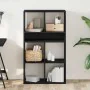 Estantería madera ingeniería negra 66x31x112 cm von , Bücherregale und Regale - Ref: Foro24-860302, Preis: 76,42 €, Rabatt: %