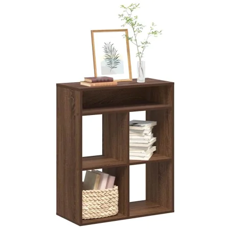 Estantería madera de ingeniería color marrón roble 66x31x80 cm de , Librerías y estanterías - Ref: Foro24-860298, Precio: 61,...