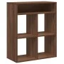 Estantería madera de ingeniería color marrón roble 66x31x80 cm de , Librerías y estanterías - Ref: Foro24-860298, Precio: 61,...
