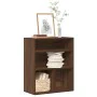 Estantería madera ingeniería roble marrón 60x30x71,5 cm by , Bookcases and shelves - Ref: Foro24-860316, Price: 55,45 €, Disc...