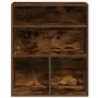 Estantería madera ingeniería color roble ahumado 60x30x71,5 cm by , Bookcases and shelves - Ref: Foro24-860314, Price: 54,16 ...