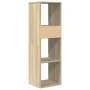 Estantería madera de ingeniería color roble sonoma 34x31x112 cm de , Librerías y estanterías - Ref: Foro24-860285, Precio: 56...
