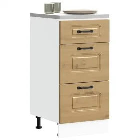 Mueble bajo de cocina Kalmar roble artesanal madera ingeniería de , Armarios de cocina - Ref: Foro24-854249, Precio: 99,32 €,...