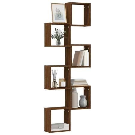 Estantes cubo de pared 6 unidades roble marrón 30x15x30 cm by , Shelves and shelves - Ref: Foro24-815887, Price: 46,48 €, Dis...