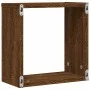 Estantes cubo de pared 6 unidades roble marrón 30x15x30 cm by , Shelves and shelves - Ref: Foro24-815887, Price: 46,48 €, Dis...