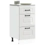 Mueble bajo cocina Kalmar madera ingeniería blanca alto brillo de , Armarios de cocina - Ref: Foro24-854242, Precio: 107,50 €...