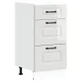 Mueble bajo cocina Kalmar madera ingeniería blanca alto brillo de , Armarios de cocina - Ref: Foro24-854242, Precio: 107,50 €...