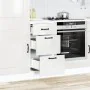 Mueble bajo cocina Kalmar madera ingeniería blanca alto brillo de , Armarios de cocina - Ref: Foro24-854242, Precio: 107,50 €...
