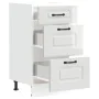 Mueble bajo cocina Kalmar madera ingeniería blanca alto brillo de , Armarios de cocina - Ref: Foro24-854242, Precio: 107,50 €...