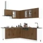 Mueble cocina Lucca roble marrón 11 pzas madera contrachapada von , Küchenschränke - Ref: Foro24-3314898, Preis: 698,29 €, Ra...