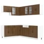 Mueble cocina Lucca roble marrón 11 pzas madera contrachapada von , Küchenschränke - Ref: Foro24-3314898, Preis: 698,29 €, Ra...