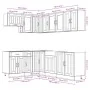 Mueble cocina Lucca roble marrón 11 pzas madera contrachapada von , Küchenschränke - Ref: Foro24-3314898, Preis: 698,29 €, Ra...