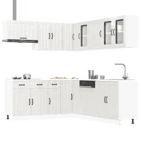 Mueble cocina Lucca blanco brillo 11 pzas madera contrachapada von , Küchenschränke - Ref: Foro24-3314923, Preis: 798,26 €, R...