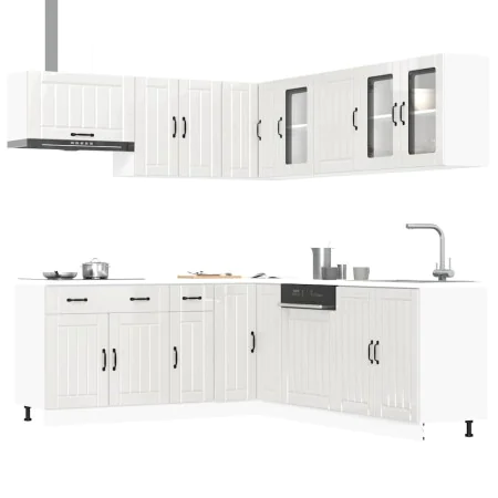 Mueble cocina Lucca blanco brillo 11 pzas madera contrachapada von , Küchenschränke - Ref: Foro24-3314923, Preis: 798,26 €, R...