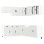 Mueble cocina Lucca blanco brillo 11 pzas madera contrachapada von , Küchenschränke - Ref: Foro24-3314923, Preis: 798,26 €, R...