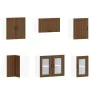 Mueble cocina Lucca roble marrón 11 pzas madera contrachapada by , Kitchen cabinets - Ref: Foro24-3314928, Price: 719,51 €, D...